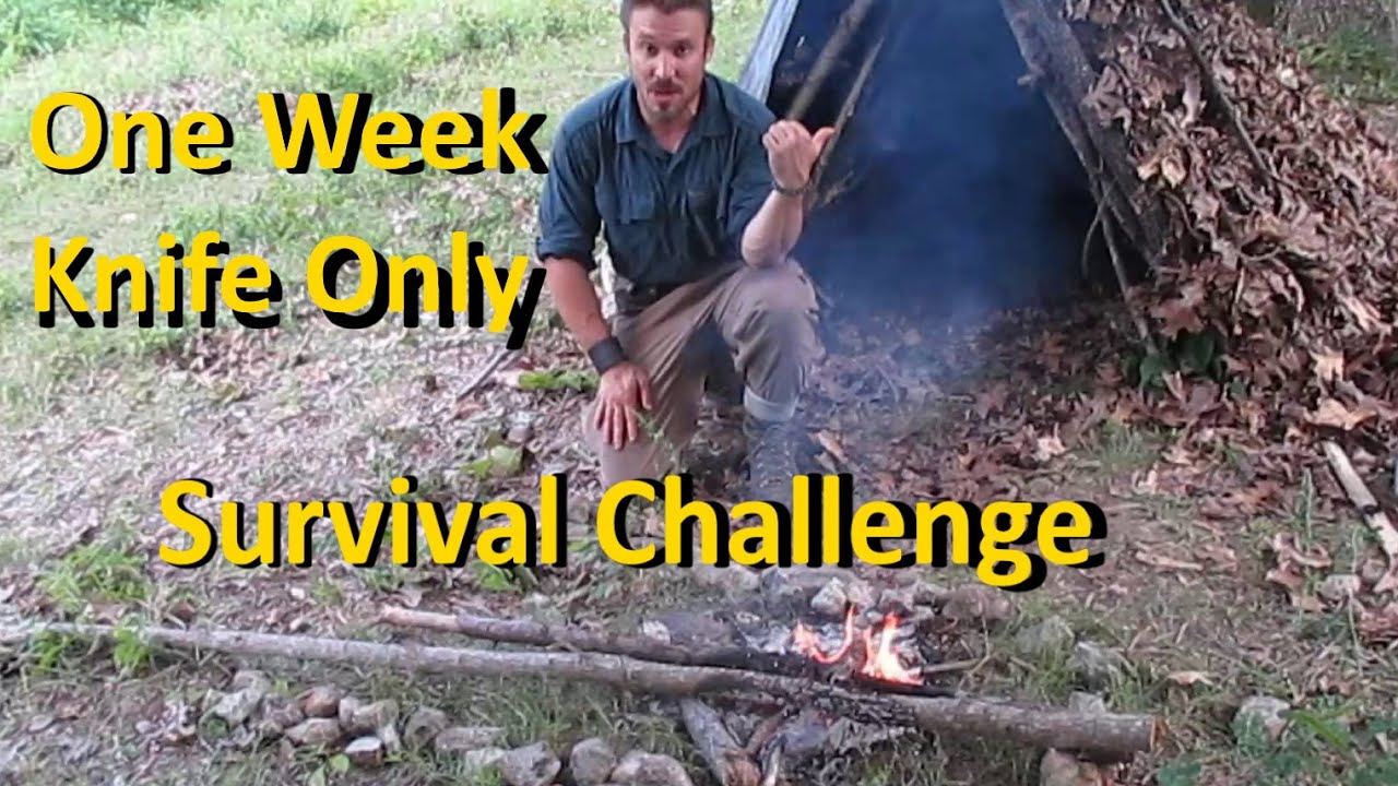 One Week Knife Only Survival Challenge