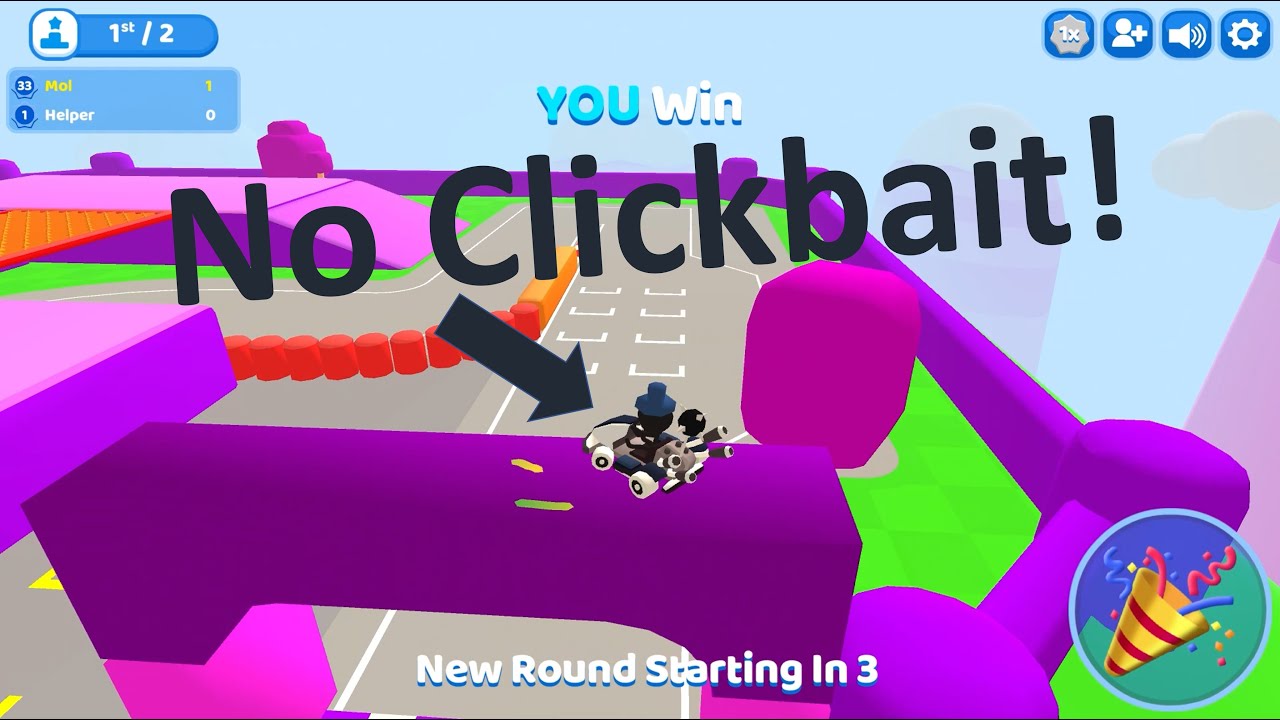 Climbing the impossible arch in Steky's Speedway - Smash Karts
