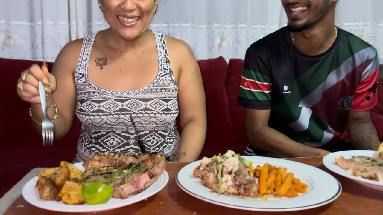 Vlog8. Cooking steak challenge (Who won??)🥩🍠🍄‍🟫A day with the kids😭🥰, grote vis gevangen 😱🎣