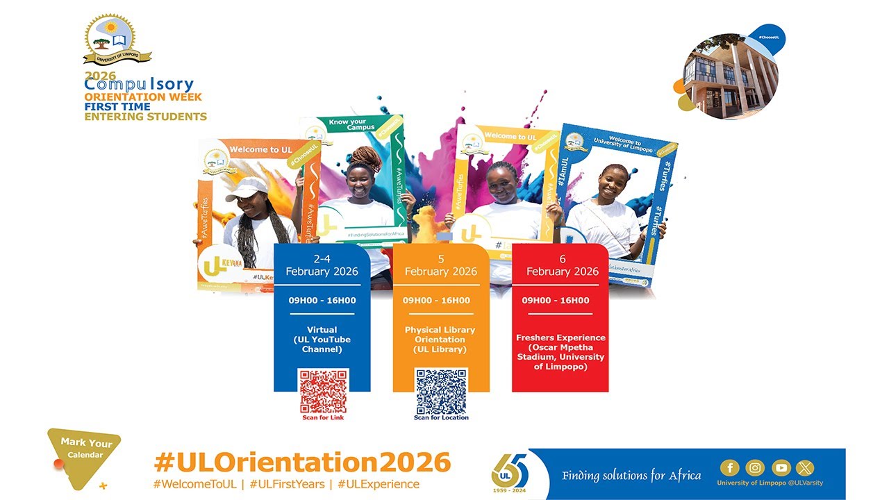 University of Limpopo 2026 Online Orientation for First-Entering Students | Day 3of3