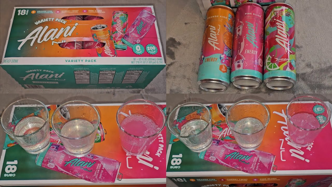 Costco Sale Item Review Alani Nu Variety Pack Orange Kiss, Cherry Twist, and Pink Slush Taste Test