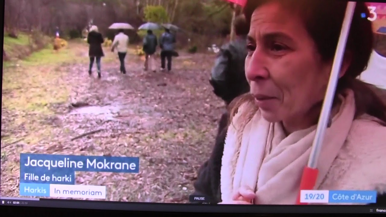 Valbonne (06) Harkis Rencontre de la Mémoire stèle pour Sophia de France 3 Côte D'Azur
