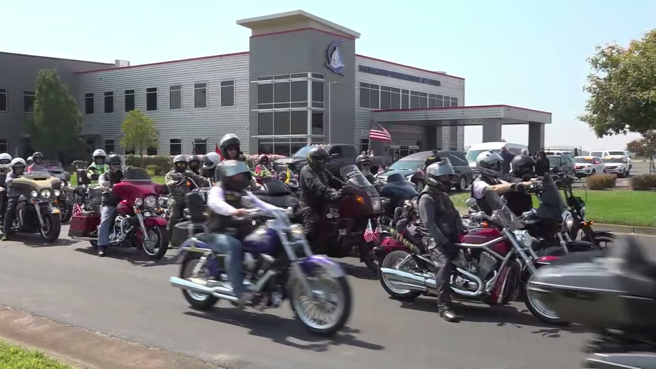 Procession for fallen Marine Sgt. Nicole Gee