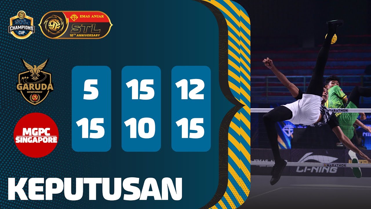 Sorotan Perlawanan: Garuda Sepaktakraw Indonesia 1-2 MGPC Singapore | Kumpulan A | STL Champions Cup