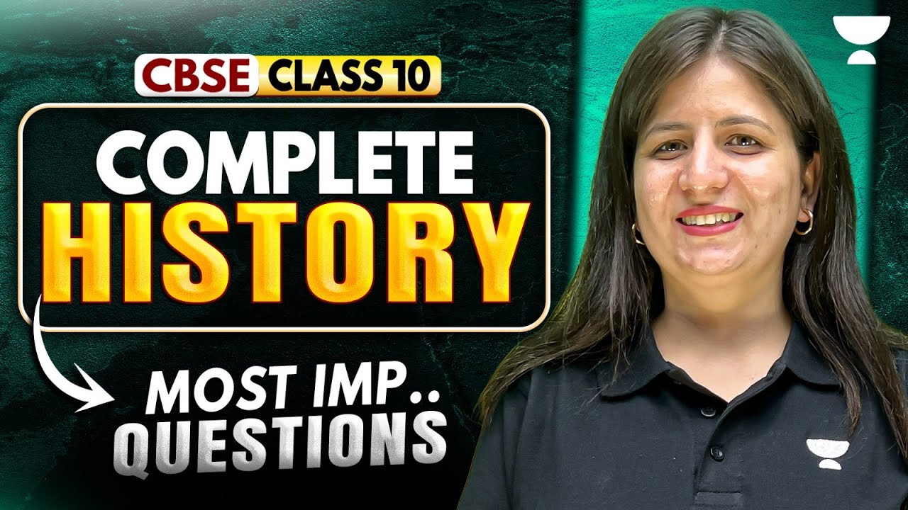 Complete History Most Important Questions || Class 10 SST Boards Special 2026 || Shweta Ma'am