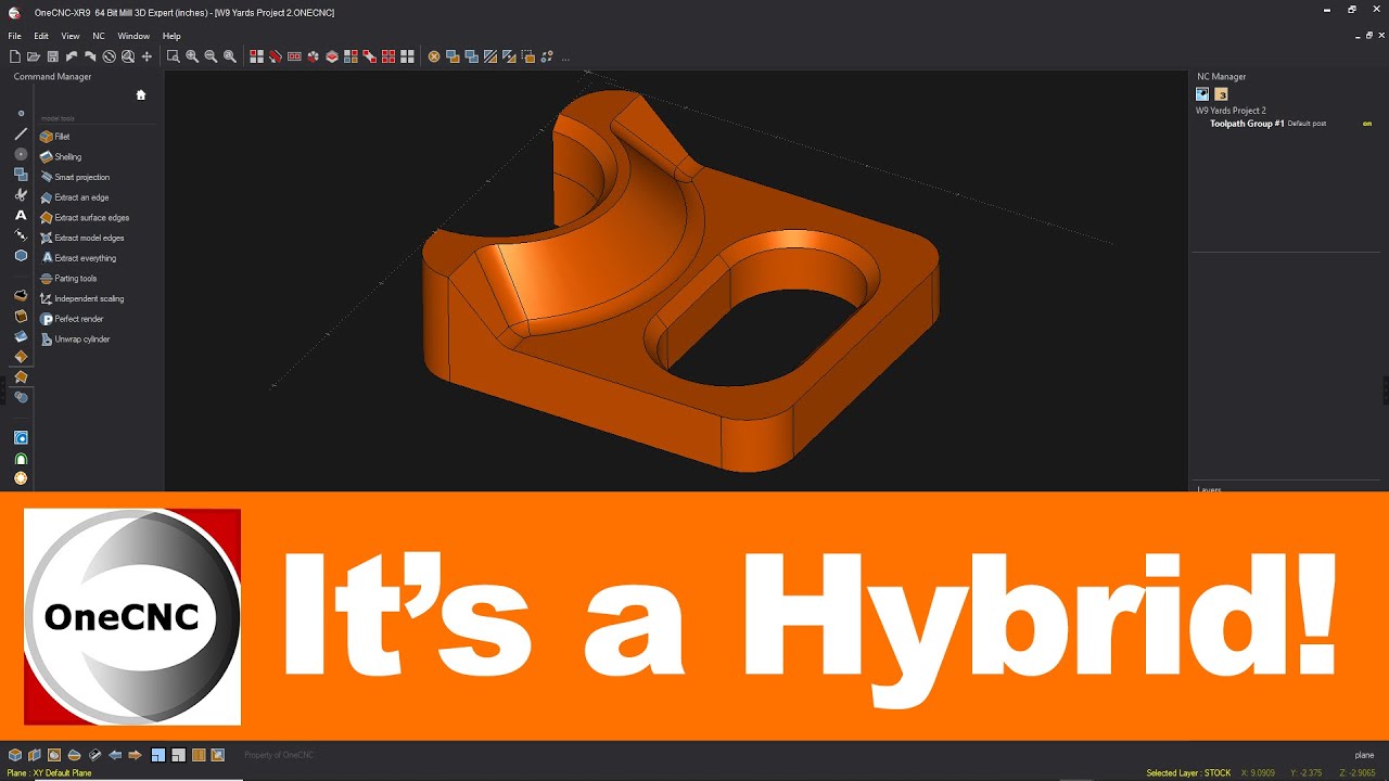 OneCNC CADCAM: You Won't Believe what you can Create with Hybrid Modeling!