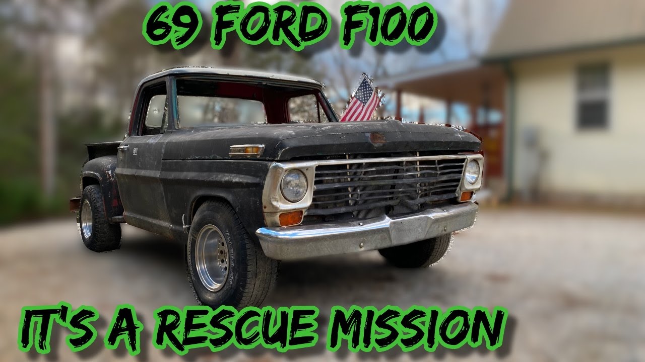 69 Ford F100 part 5 Installing a new 225 hp 5.0 HO Engine