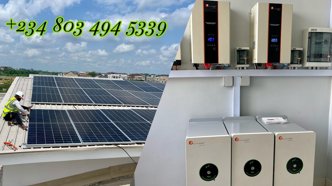 20KVA hybrid inverter, 45KWh lithium battery & 16KW solar panel capacity. #trending #reels #shorts