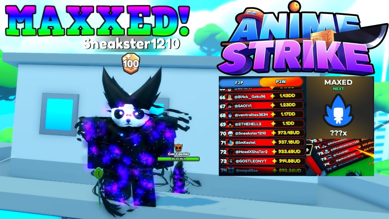Finally Getting Leaderboard and MAX Chakra Level! | Anime Strike Simulator