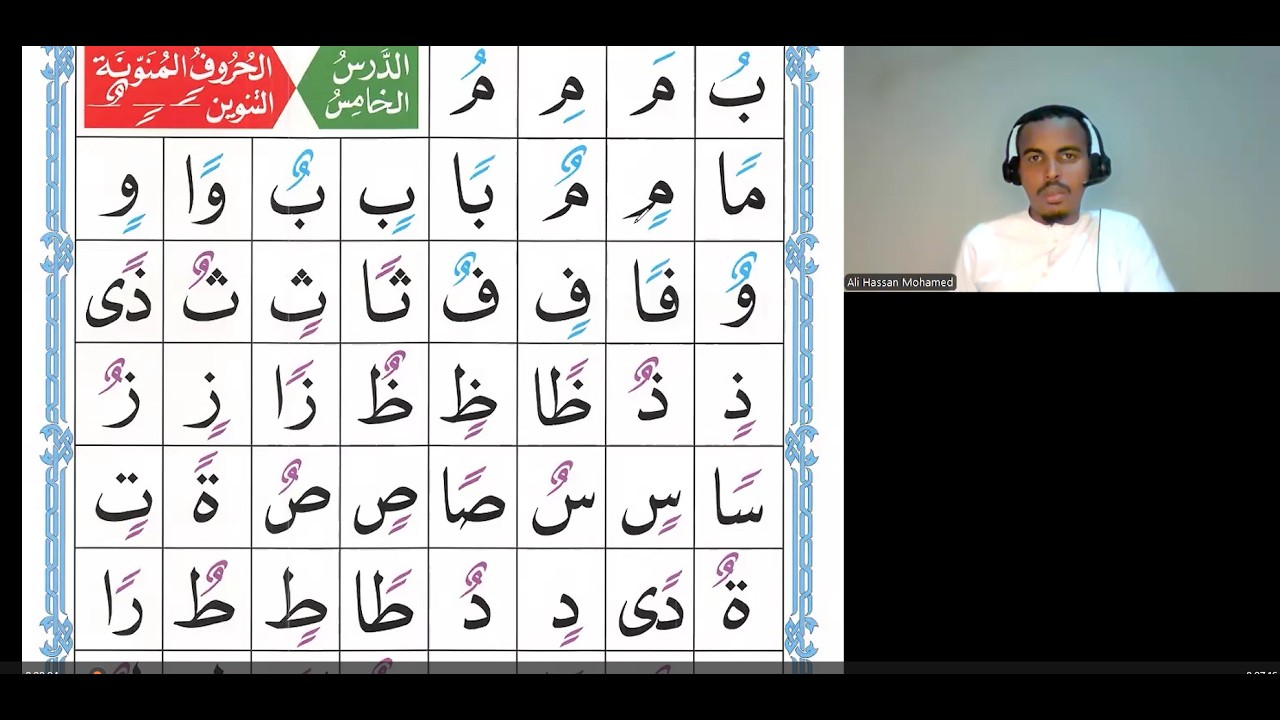 Noorani Qaida Lesson 5 | Tanween — Double Vowels (Nunation) | - الدرس الخامس