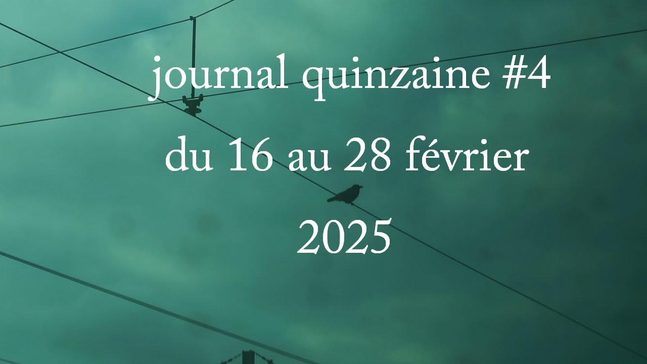 journal vertige | journal quinzaine 4