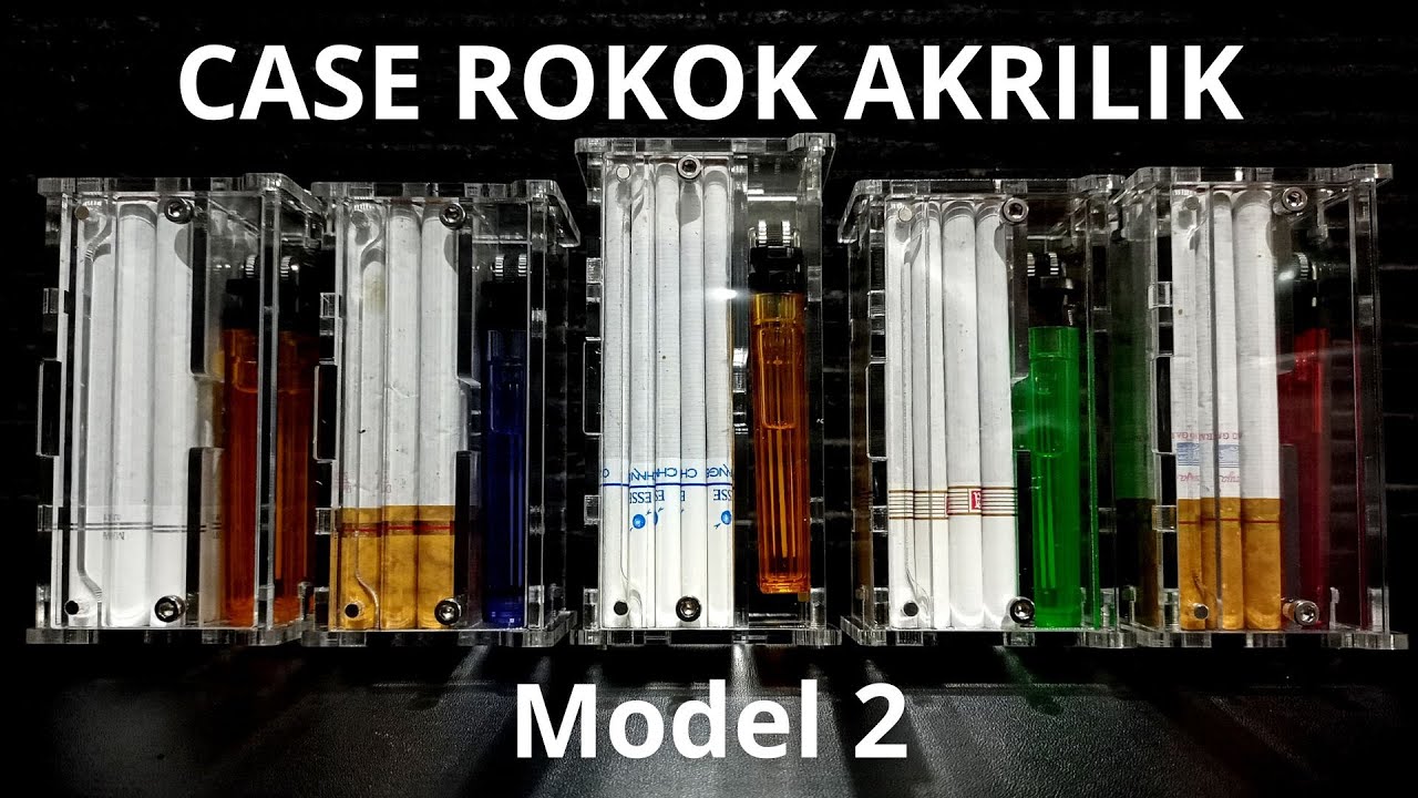 DIY Kotak Rokok Akrilik Model Ke-2