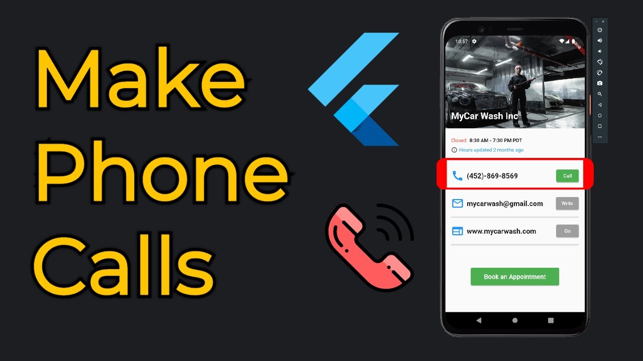 Flutter - How To Make Direct Phone Calls - URL Launcher - 2023