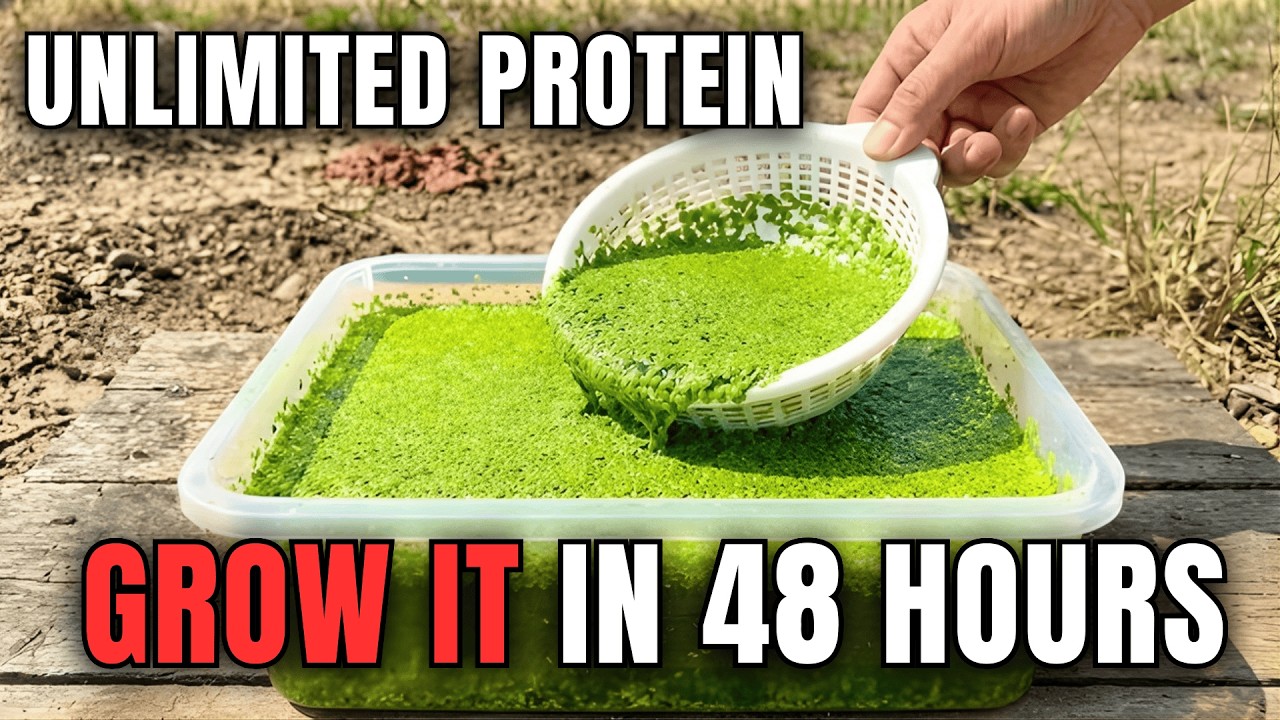 Grow Unlimited Protein In A Bucket. Doubles Every 48 Hours. The 5 Minute Setup.