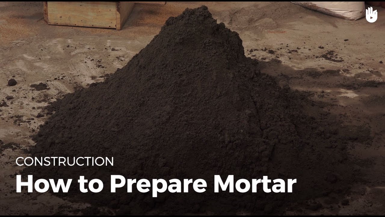 How to Prepare Mortar | Masonry