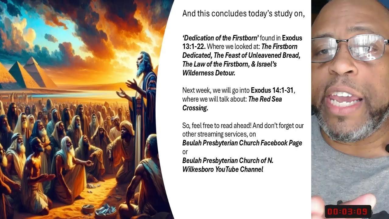 Chronological Bible Study - (Exodus 13:1-22) - 2/1/26