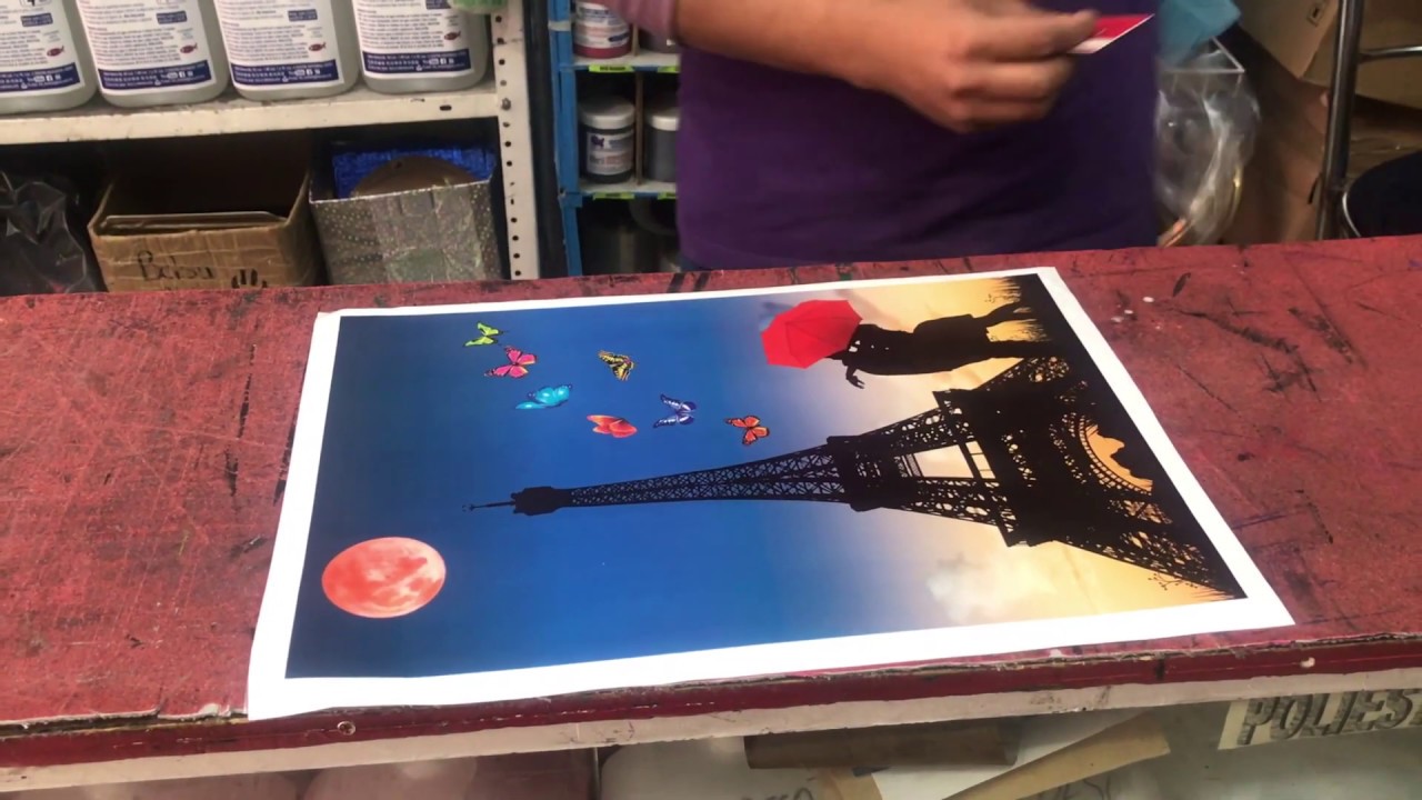 Pegado de imagen con papel doble cara (Hector)