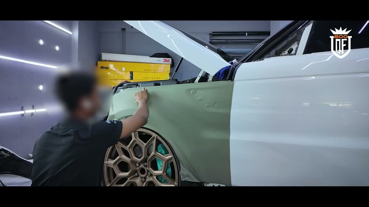 Range Rover Premium Wrap & Wheel Paint Service at 800 Quick Fit Dubai