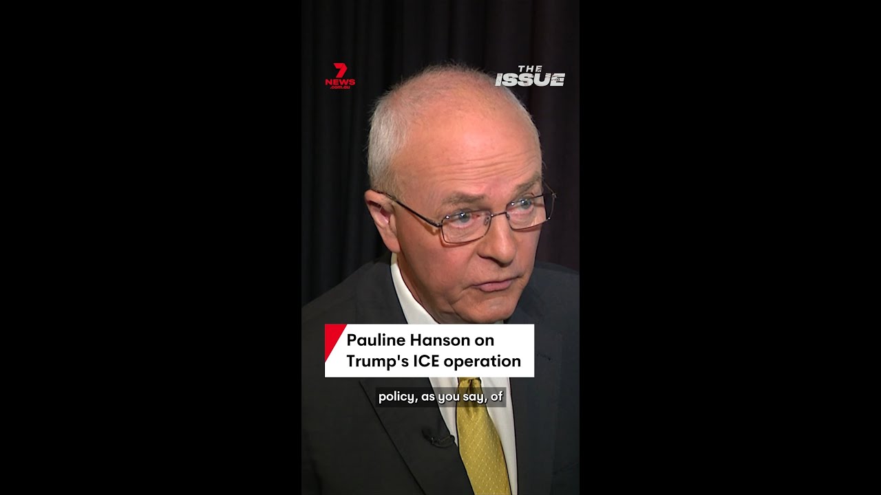 Pauline Hanson on Trump's ICE operation