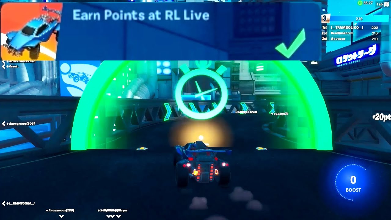 Earn Points at RL Live 250 (9775-0165-8588) Fortnite