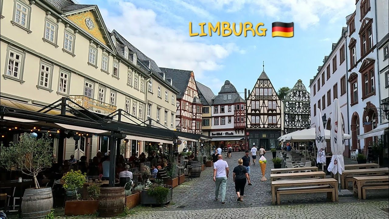 Sierpniowy poranek w Limburgu [4K] ❤️ Niemcy 🇩🇪 Eksploracja Starego Miasta ✨️ Tylko materiał film...