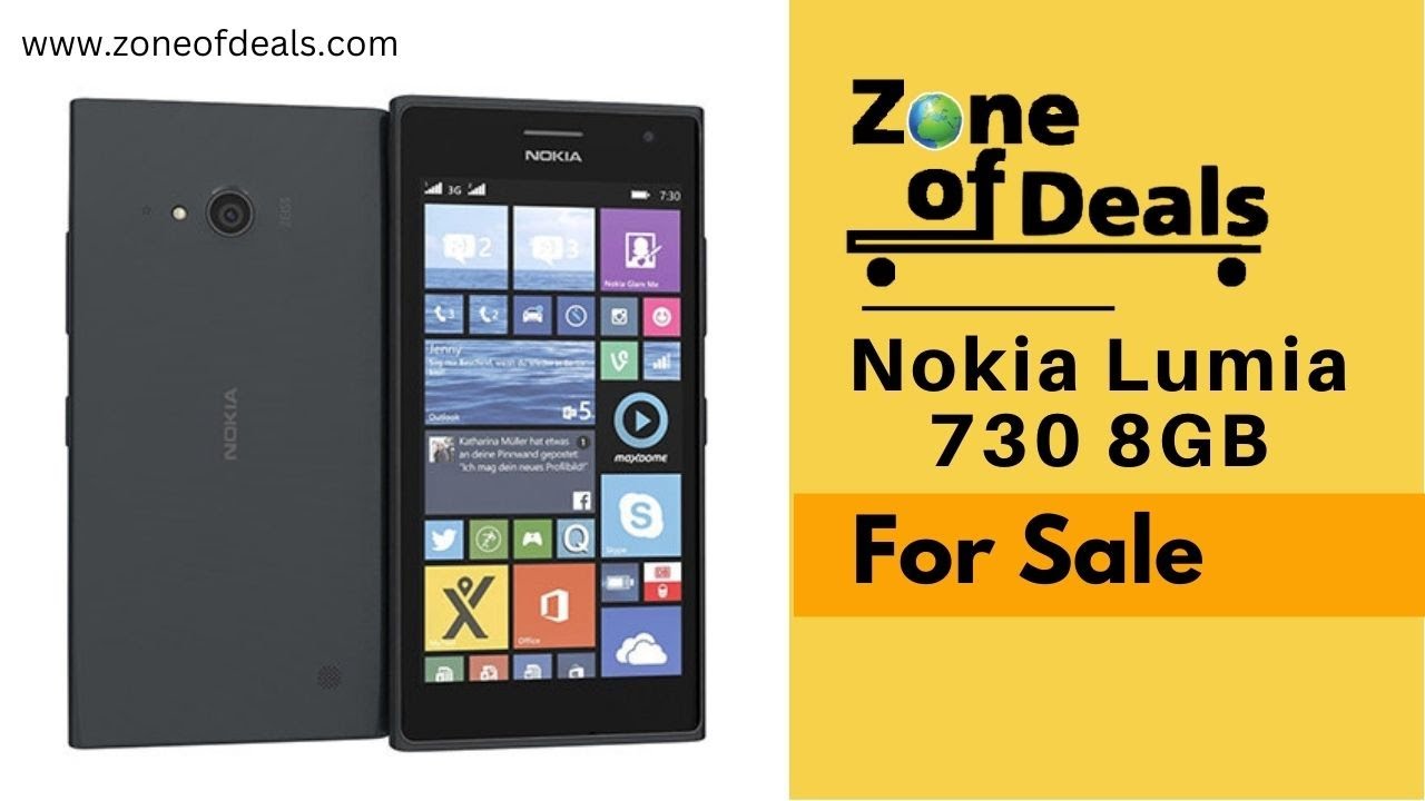 For Sale Nokia Lumia 730 8GB - Windows Phone - Nokia Phone 2023 - Refurbished Mobiles - Zoneofdeals