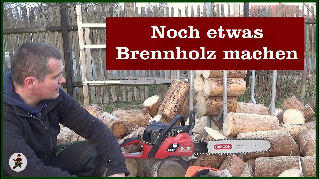 Brennholz machen zwischen Weihnachten und Silvester