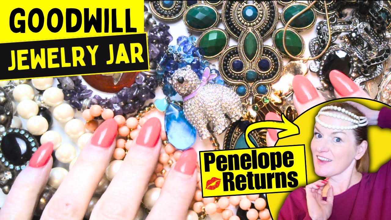 I Spent $50 on a GOODWILL Jewelry Bag and Found Treasures! Jewelry Jar Unboxing 2025