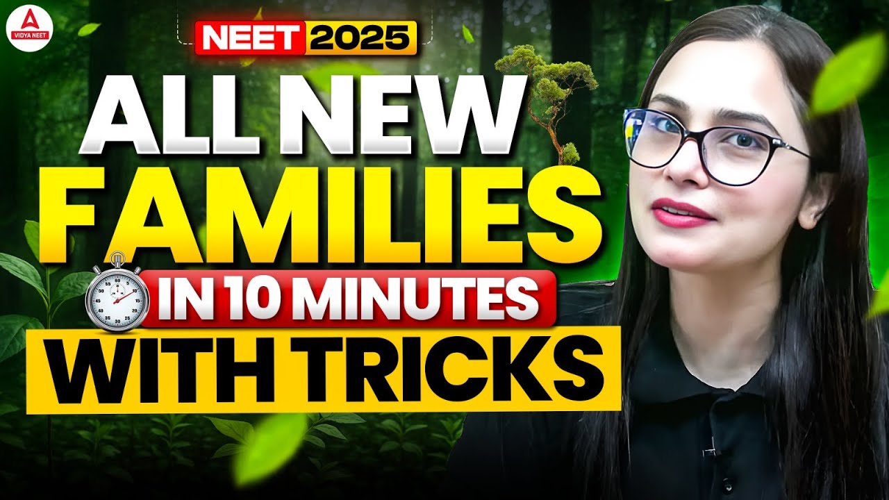 New Plant Families In 10 minutes | NEET 2025 Biology | New NTA Syllabus | Dr Gargi Singh