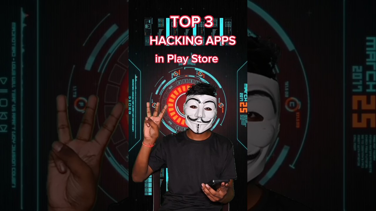 Top 3 🃏 Hacking Apps in ▶️ Play Store 😍 #hacking #anonymous