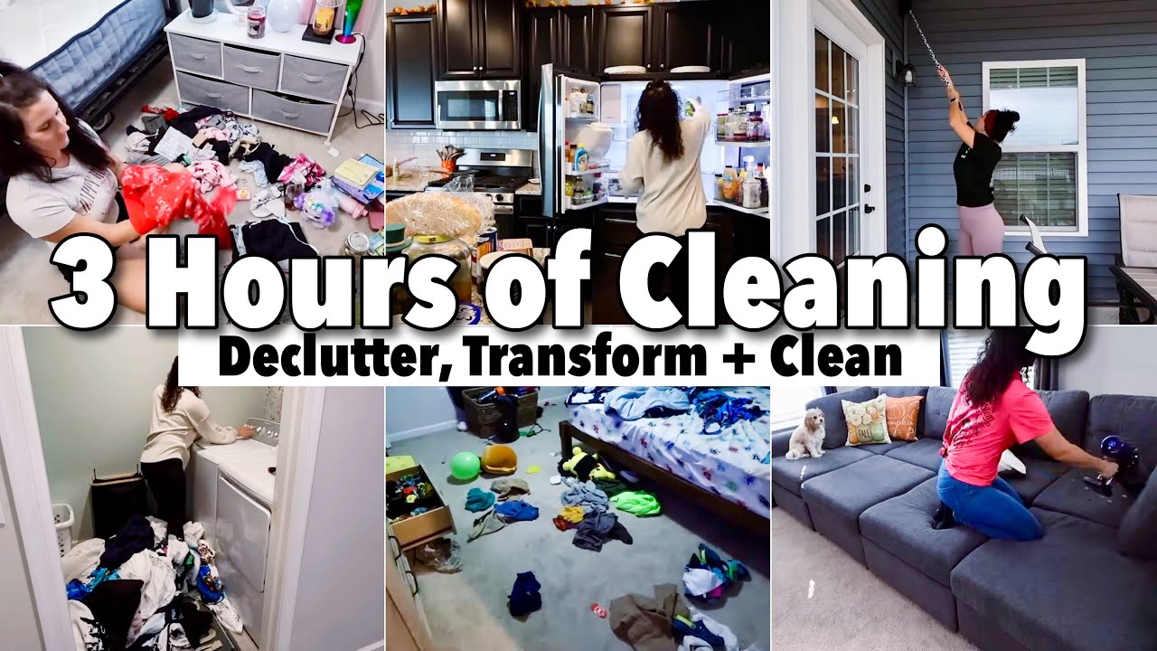 2026 CLEAN WITH ME MARATHON | 3 HOURS OF SPEED CLEANING | DECLUTTER, ORGANIZE + CLEANING MOTIVATION