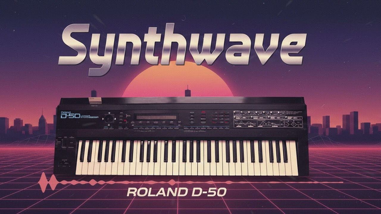 WOW MUSIC! Background music. Synthwave. Cinematic electronic. Roland D50