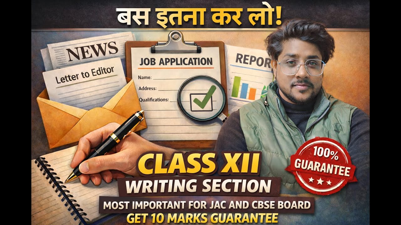WRITING SECTION | JAC & CBSE BOARD EXAM 2026 | CLASS -12th ENGLISH | IMPORTANT FOR EXAM |By- R.K Sir