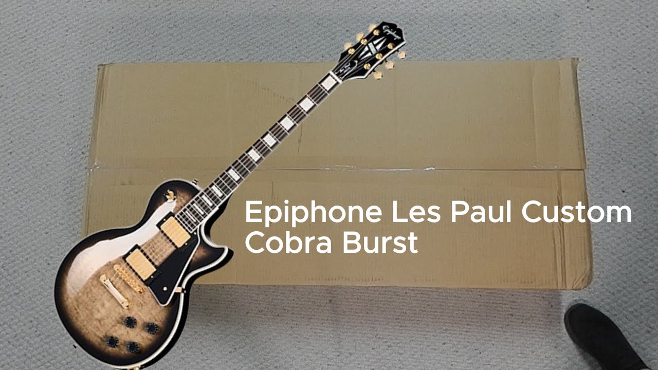 Epiphone Les Paul Custom Cobra Burst Exclusive demo #epiphone #guitar