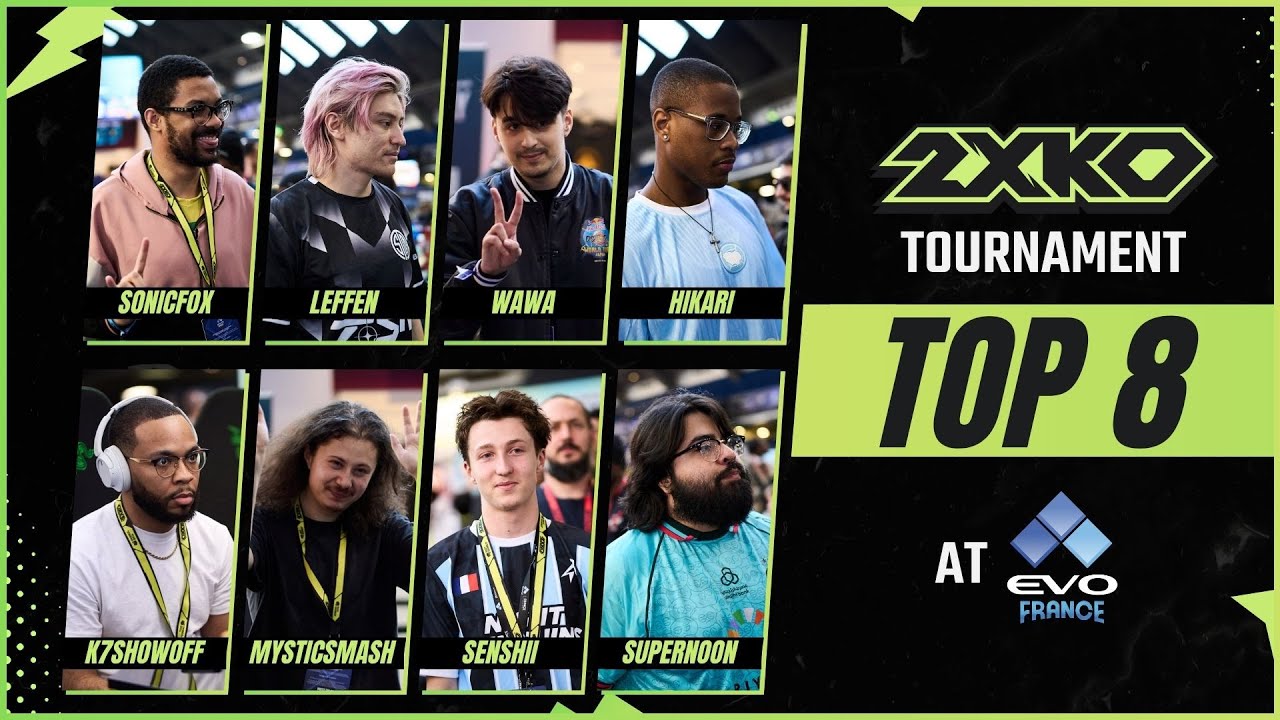 [FR] EVO FRANCE 2XKO - TOP 8 ft Supernoon, Leffen, Wawa, Sonicfox, Mystic Smash, K7 Showoff & more