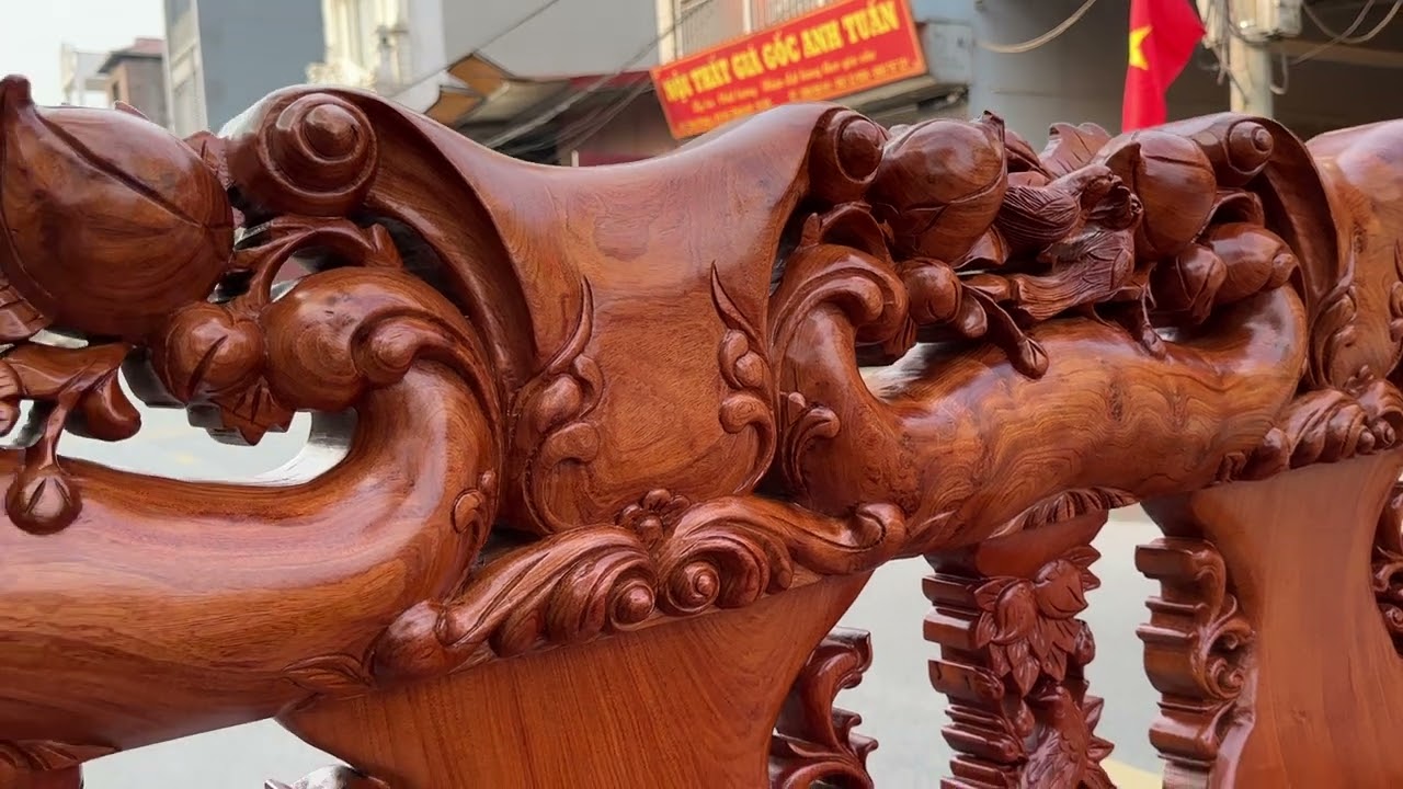 Minh đào tay 14 chân 14 gỗ hương đá