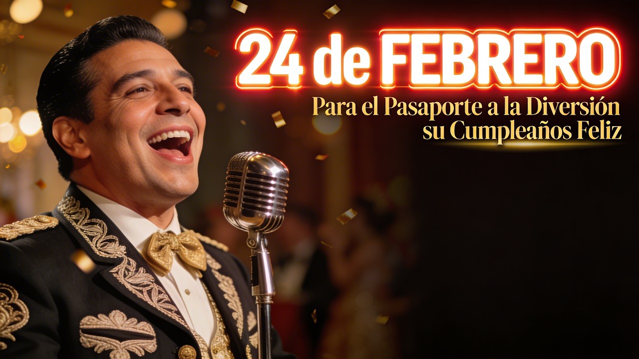 Para el pasaporte a la diversión de este 24 de febrero: ¡Un Cumpleaños Feliz con mariachi! ✈️