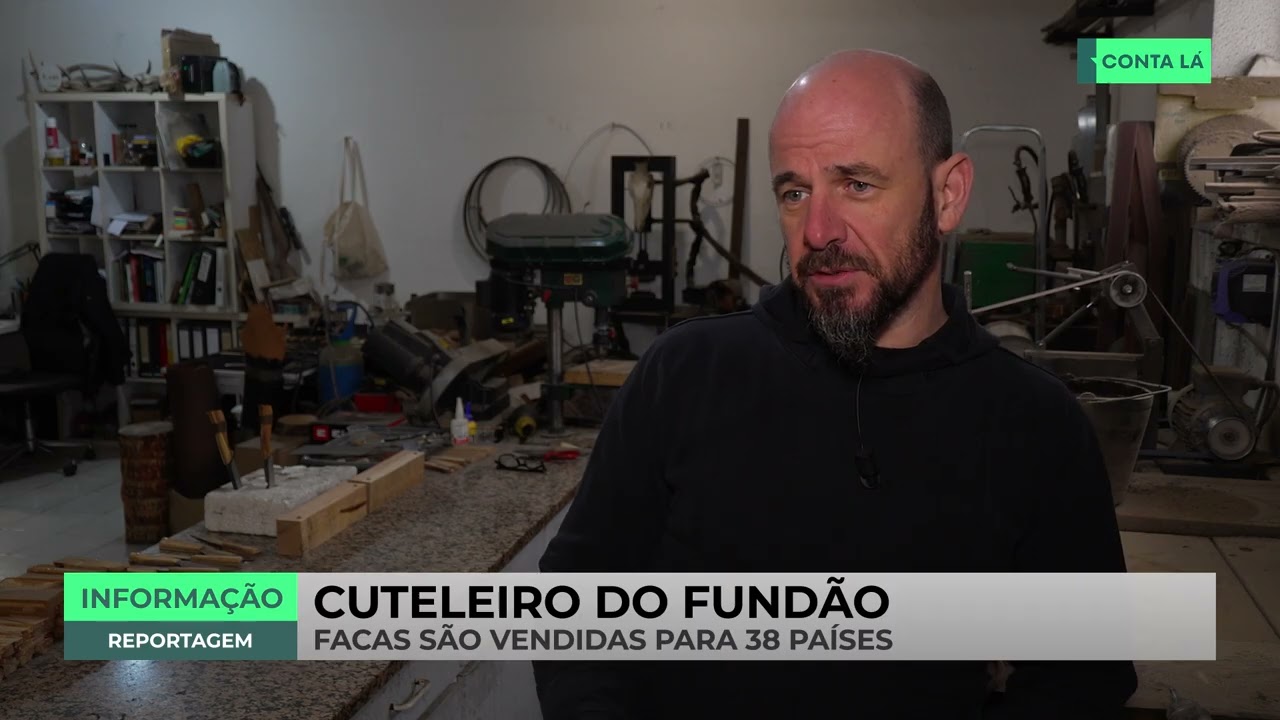 Cuteleiro cria facas no Fundão para 38 países