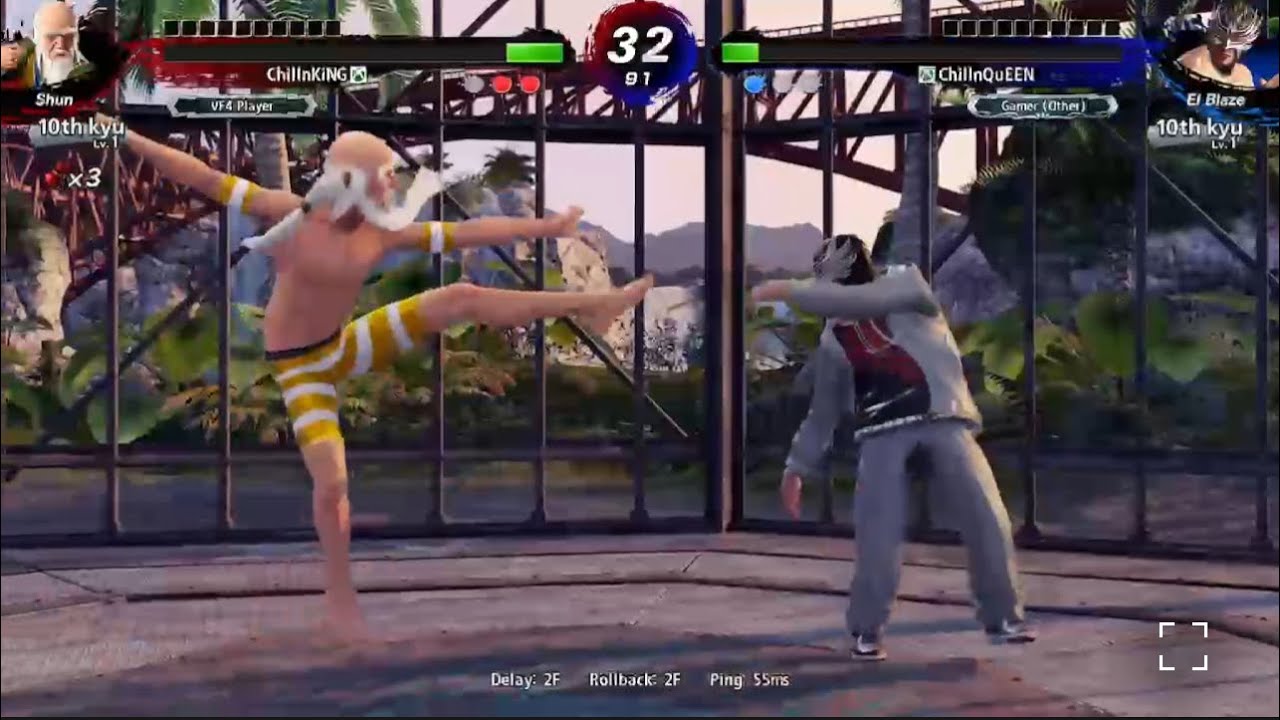 VF5 R.E.V.O. World Stage Online Recap 1: @CHILLNKING VS @ArcadeParadise02  
