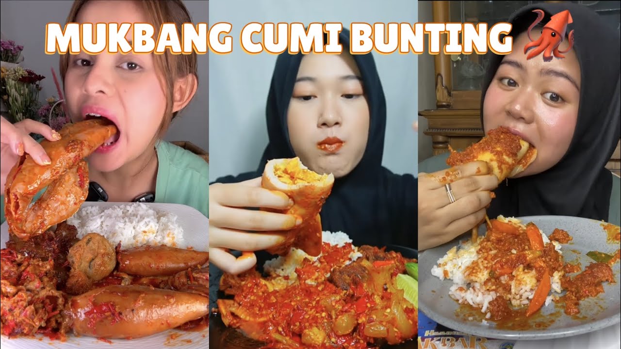 MUKBANG CUMI BUNTING 🦑🥵🤤🔥 ||