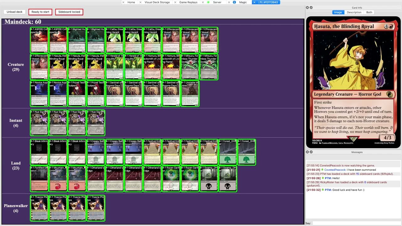 [Field Test] RickyRister (Jund Horrors) vs PTM (Red Deck Wins)