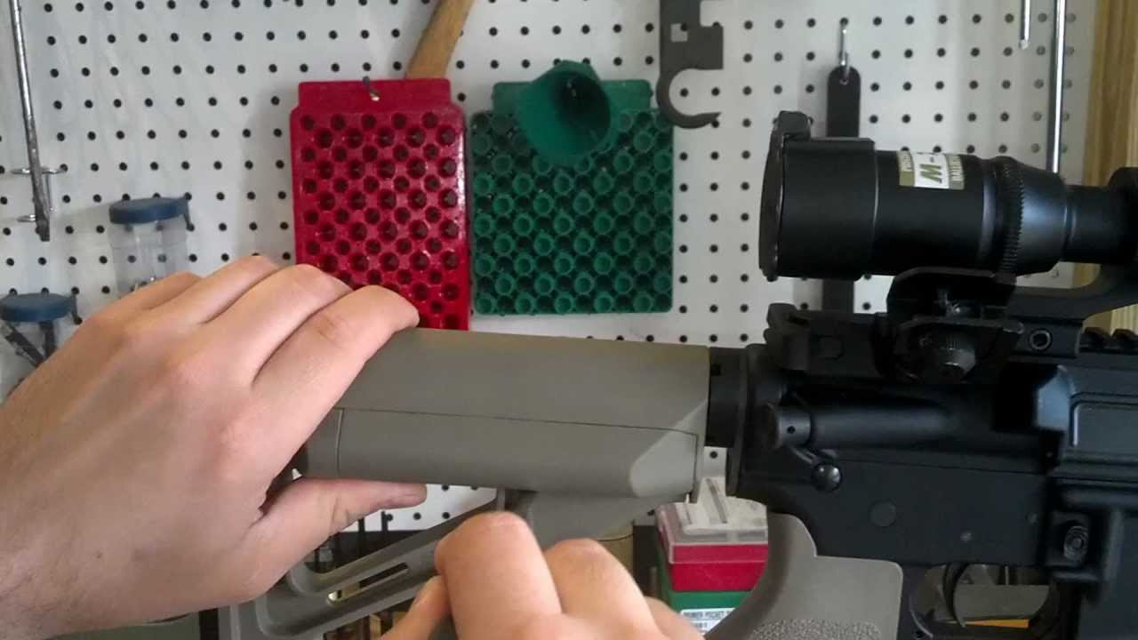 Installing Magpul STR stock on an AR15