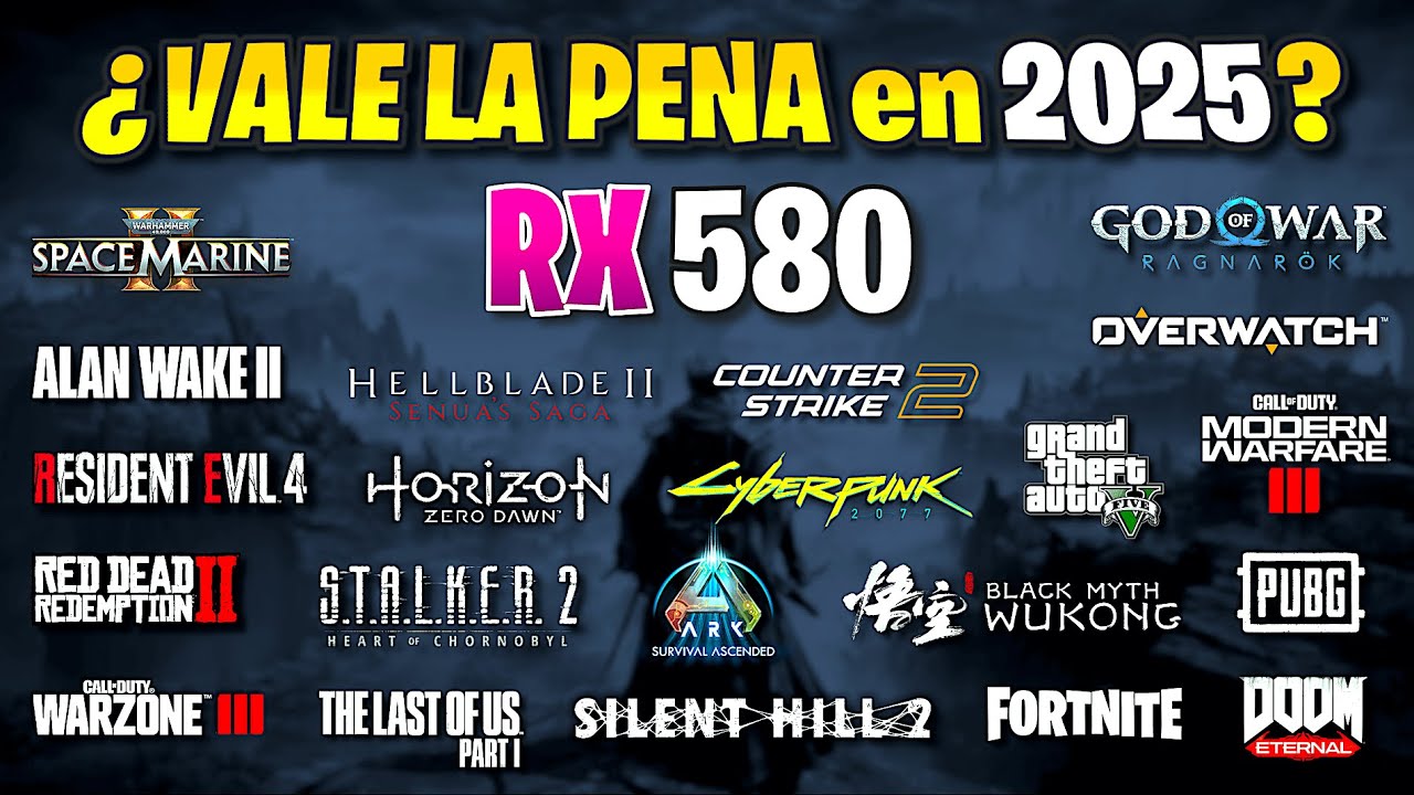 ✅ RX 580 ✅ La Mejor Tarjeta de Video CALIDAD PRECIO 🔴 ¿VALE la PENA en 2025? 🔴
