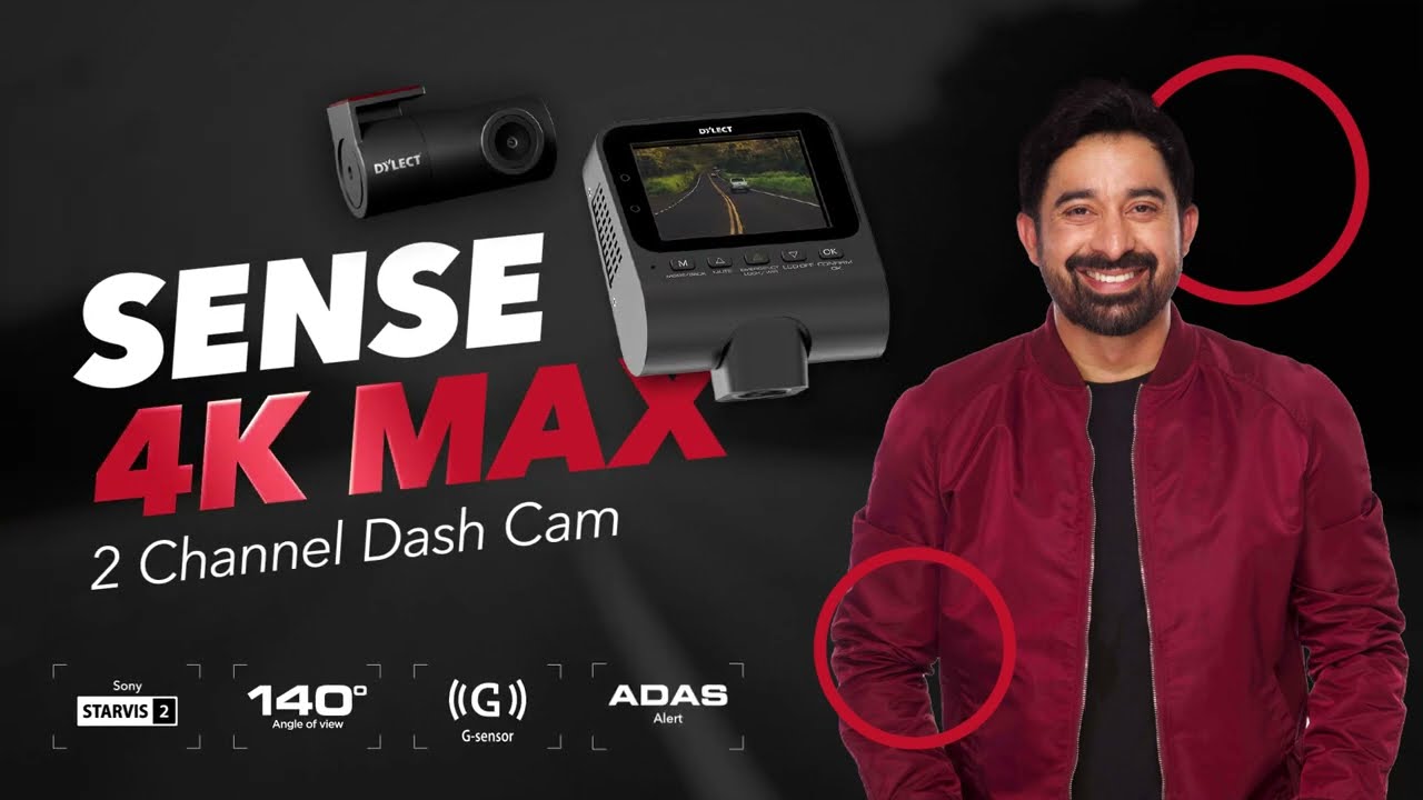 Dylect Sense Max | 2 Channel 4K Dash Cam