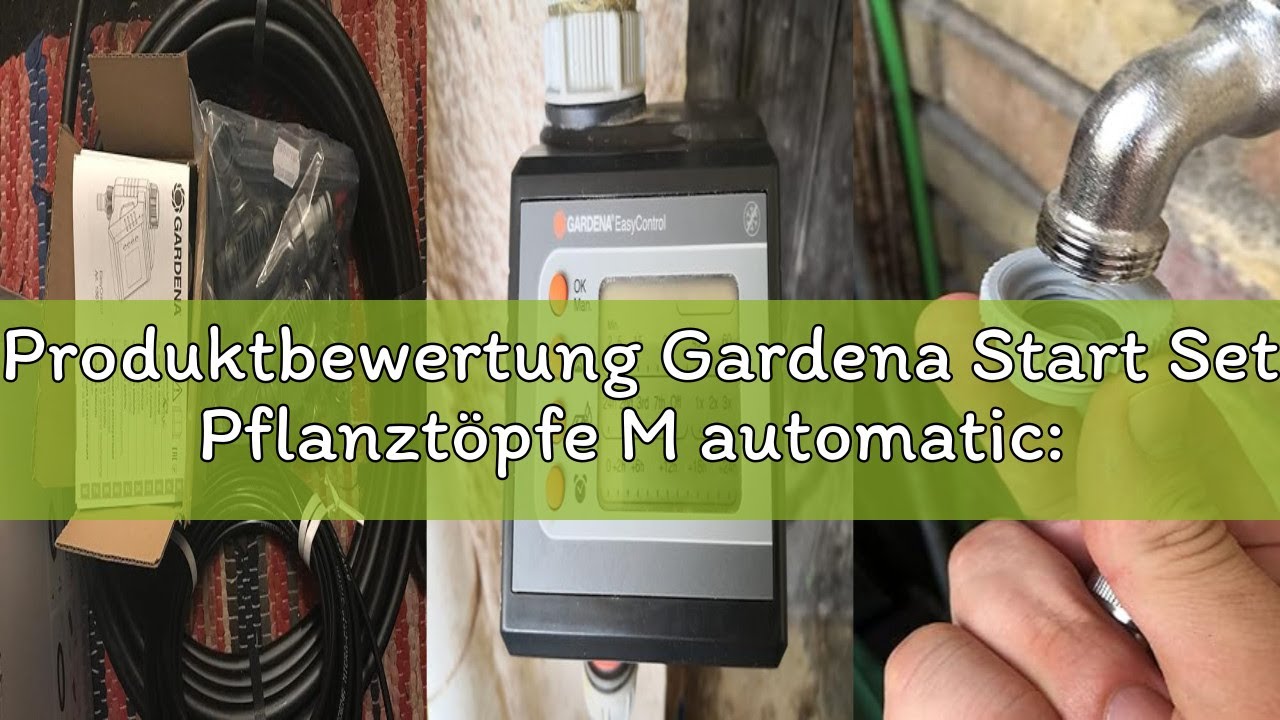 Produktbewertung Gardena Start Set Pflanztöpfe M automatic: Das praktische Micro-Drip-System Starter