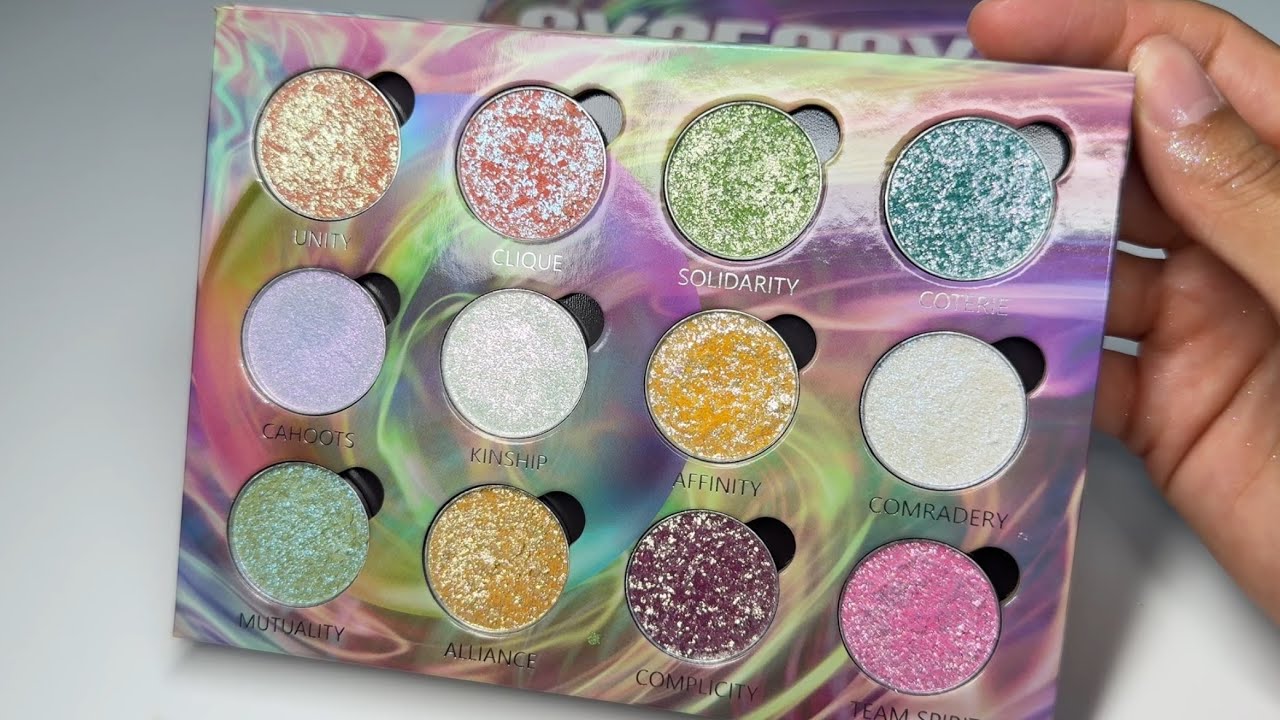 New MBA Cosmetics Synergy Palette Swatches 