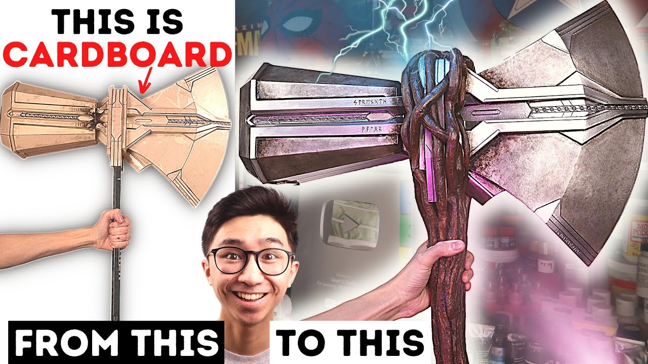 How I Made Thor’s Stormbreaker (Out Of CARDBOARD)