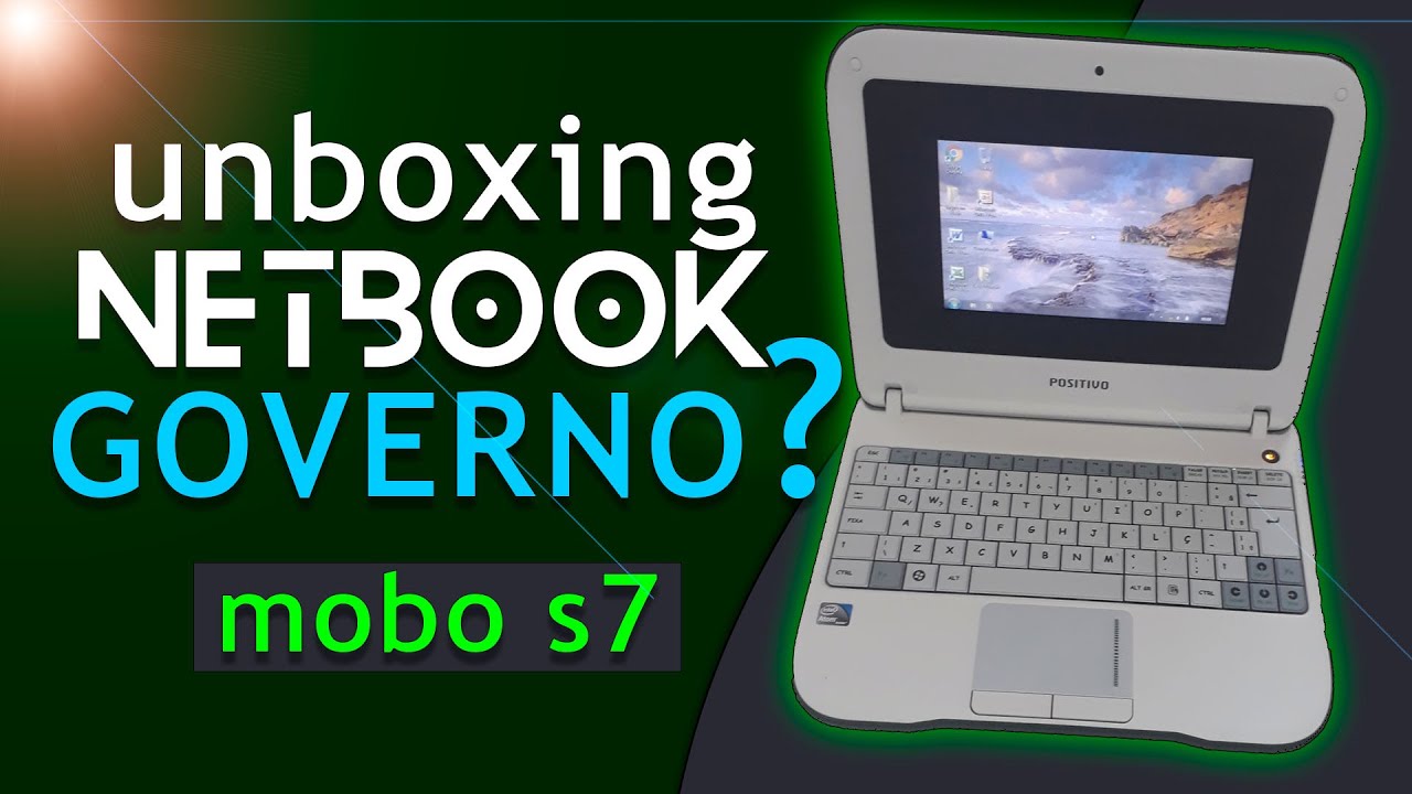 💻 UNBOXING NETBOOK POSITIVO MOBO S7 COM 2 CARTÕES DE MEMÓRIA