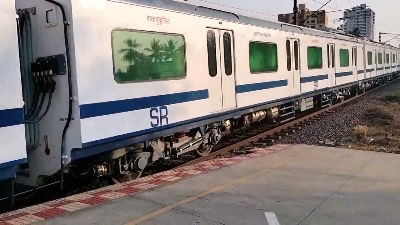 FIRST AC LOCAL OF SOUTHERN RAILWAY ON TEST RUN at VDR RAILWAY STATION