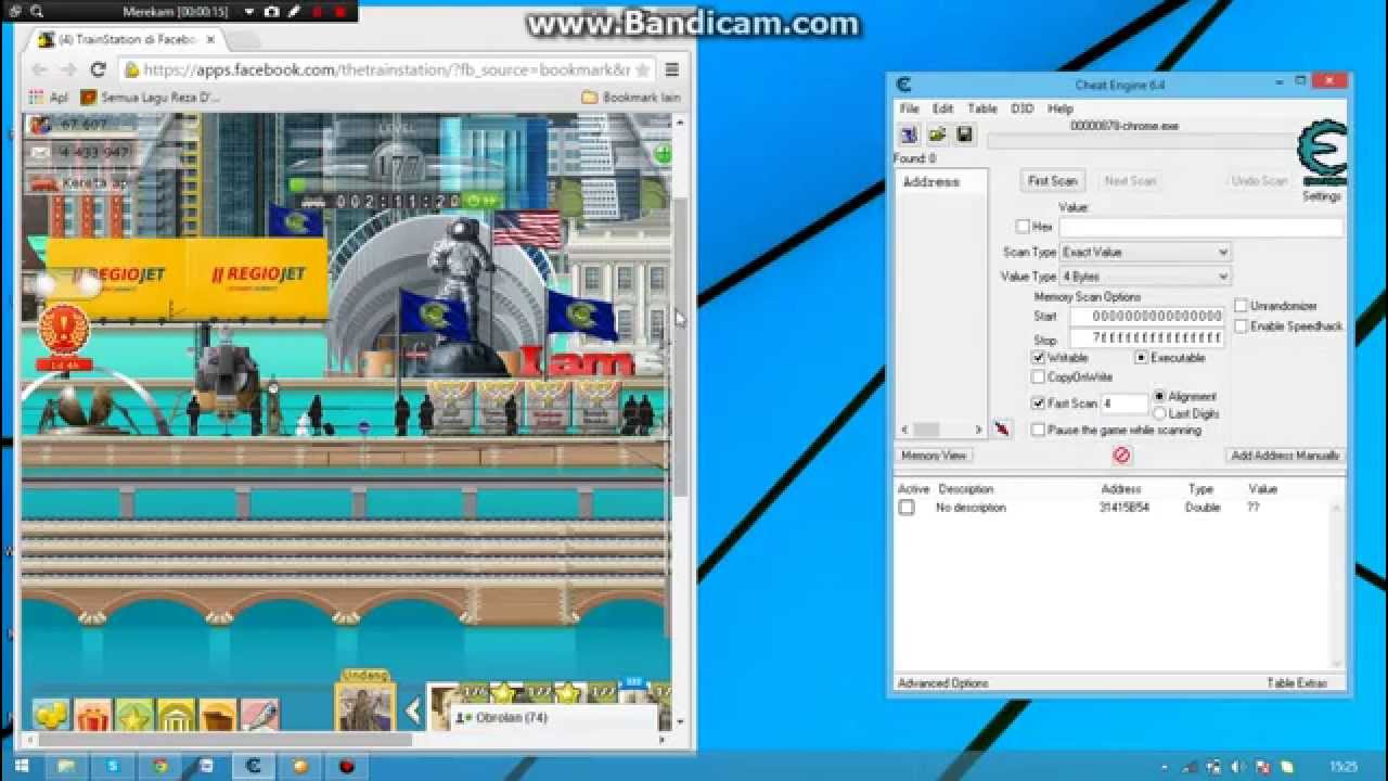 cheat game train station in the facebook